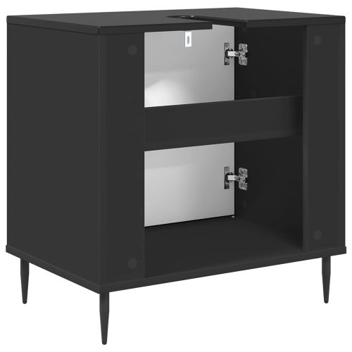 Шкаф за баня AACHEN Черен дъб 60 x 40 x 61 см