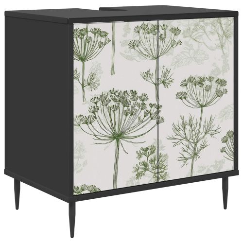Шкаф за баня GOTHA Черен дъб 60 x 40 x 61 см
