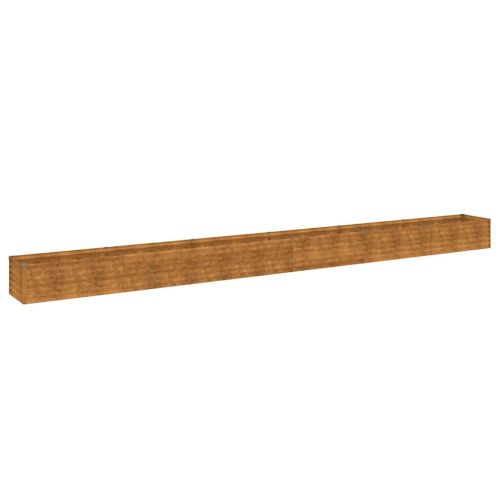 Повдигната градинска леха 580x50x36 см, кортенова стомана