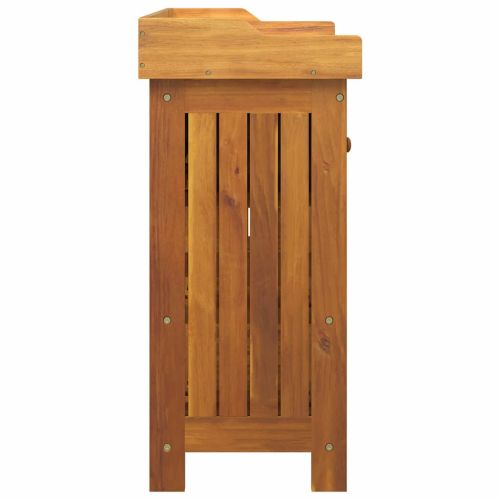 Градинско шкафче с чекмедже с рафт Естествен 78 x 36,5 x 78см