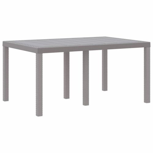 Градинска маса Светлосиво 150 x 100 x 73 см полиратан