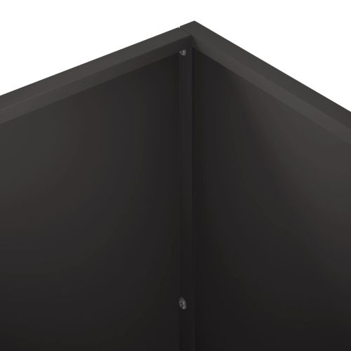 Градинска саксия Черно 40 x 40 x 75 cm