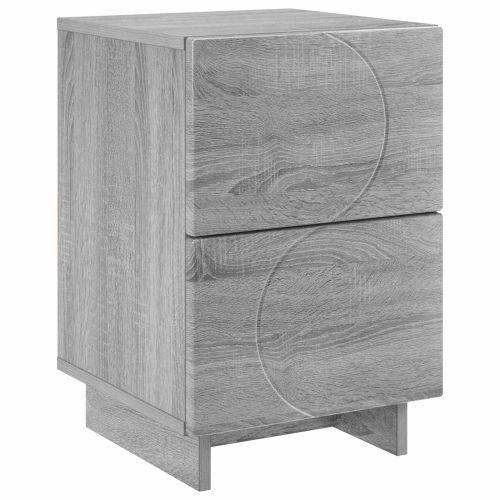 Нощен шкаф Сив Сонома 33,5 x 34,5 x 50 см Инженерна дървесина