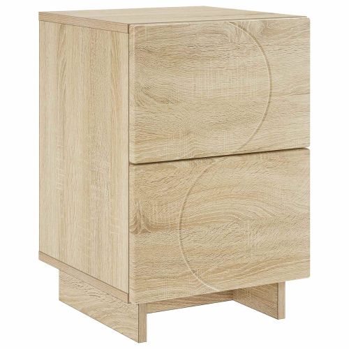 Нощен шкаф Дъб сонома 33,5 x 34,5 x 50 см Инженерна дървесина