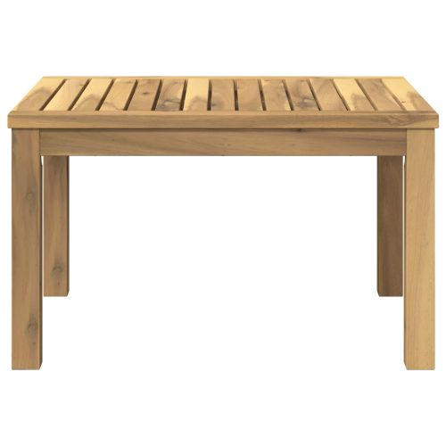 Масичка за кафе Бяло 50 x 60,5 x 36 см Солидно акациево дърво