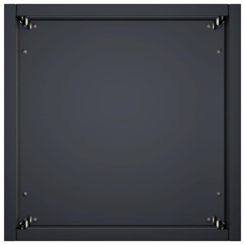 Градинска саксия 2 бр. Антрацит 20 x 20 x 75 см