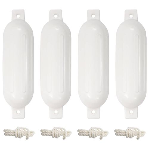 Броня за лодка 4 бр бяла 51x14 см PVC