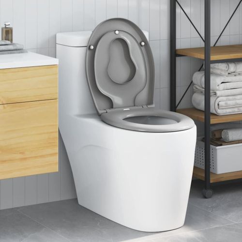 Тоалетна седалка Сив 47 x 37 x 4 см Дуропласт