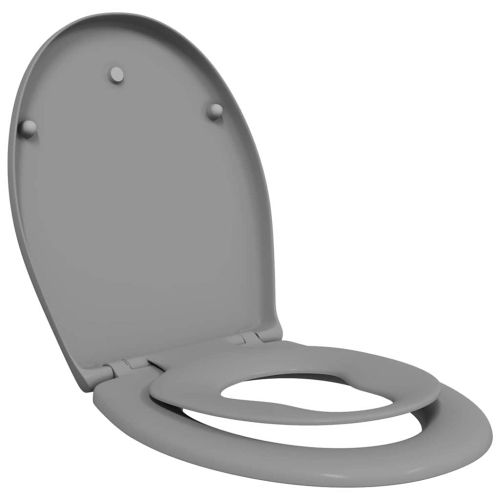 Тоалетна седалка Сив 47 x 37 x 4 см Дуропласт