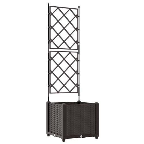Градинска саксия Кафяво 40 x 40 x 143 см ПП