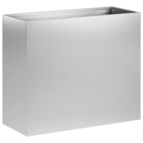 Градинска саксия Сребристо 50 x 20 x 40 см Поцинкована стомана