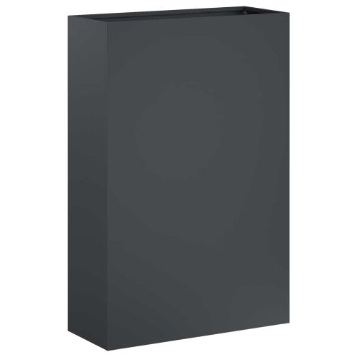 Градинска саксия 2 бр. Антрацит 40 x 20 x 75 см