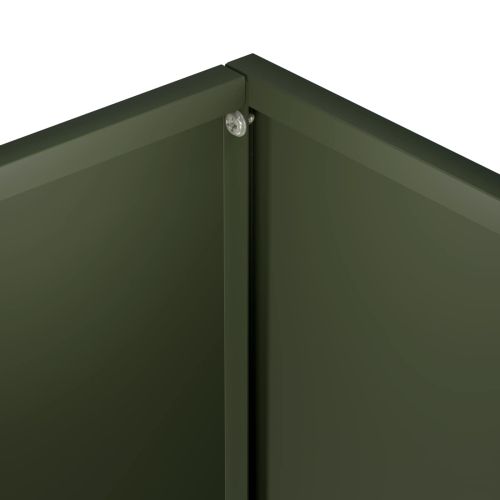 Градинска саксия 2 бр. Маслиненозелено 40 x 20 x 75 см