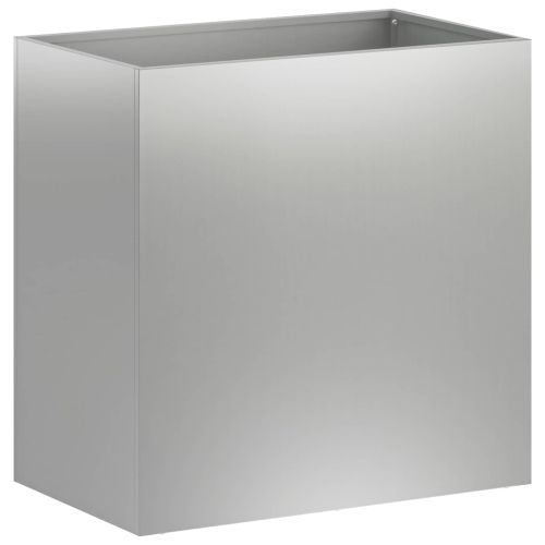 Градинска саксия 2 бр. Сребристо 50 x 30 x 40 см