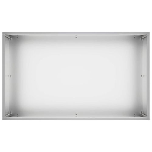Градинска саксия 2 бр. Сребристо 50 x 30 x 40 см