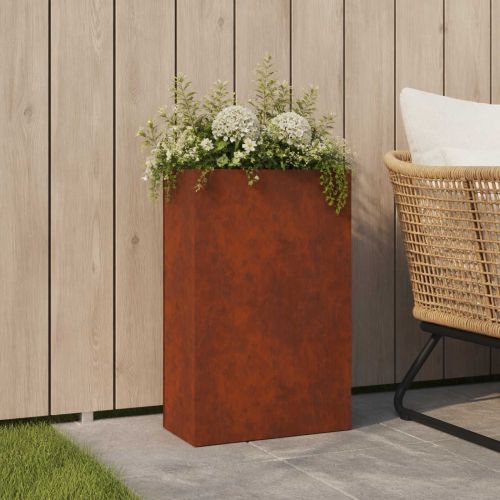 Градинска саксия Ръждясало 40 x 20 x 75 см Кортенова стомана