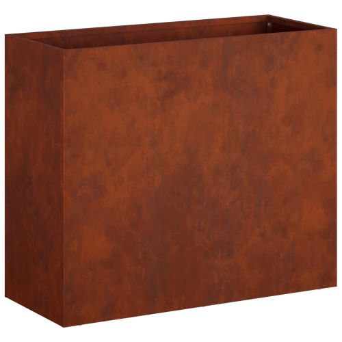 Градинска саксия 2 бр. Ръждясало 50 x 20 x 40 см