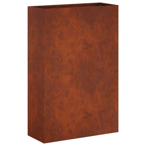 Градинска саксия 2 бр. Ръждясало 40 x 20 x 75 см