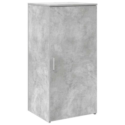 Шкаф за съхранение бетонно сив 50x45x103,5 см инженерно дърво