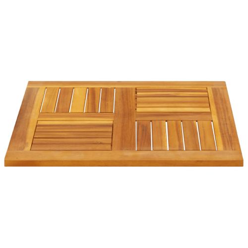 Плот за маса, 60x60x2 см, квадратен, акациево дърво масив
