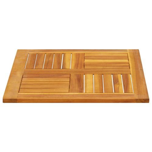 Плот за маса, 60x60x2 см, квадратен, акациево дърво масив