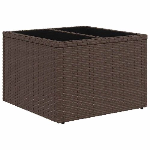 Градински Софа Комплект 5 бр. Бежов и Червен полиратан