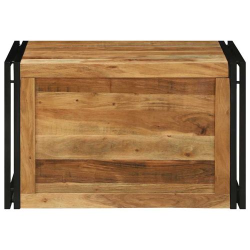 Кутия за съхранение Кафяв и черен 80 x 50 x 50 см