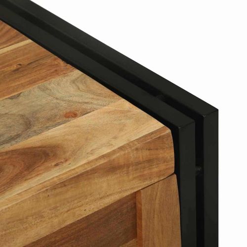 Кутия за съхранение Кафяв и черен 80 x 50 x 50 см