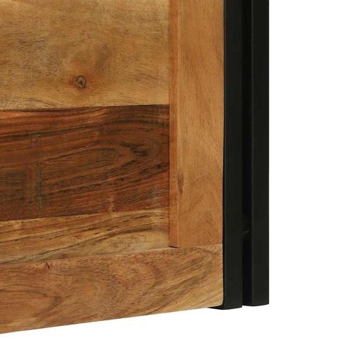 Кутия за съхранение Кафяв и черен 80 x 50 x 50 см
