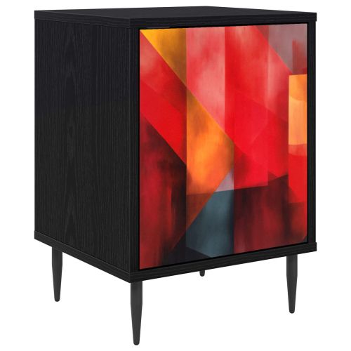 Нощен шкаф HEESCH Черен дъб 36 x 33 x 51 см Инженерна дървесина