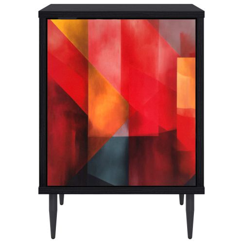 Нощен шкаф HEESCH Черен дъб 36 x 33 x 51 см Инженерна дървесина