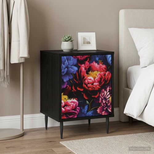 Нощен шкаф KIEL Черен дъб 36 x 33 x 51 см Инженерна дървесина