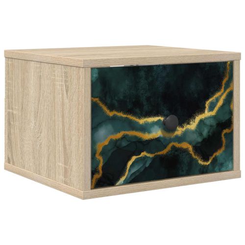 Стенен шкаф за нощно шкафче WIJHE Дъб сонома 36 x 33 x 25 см
