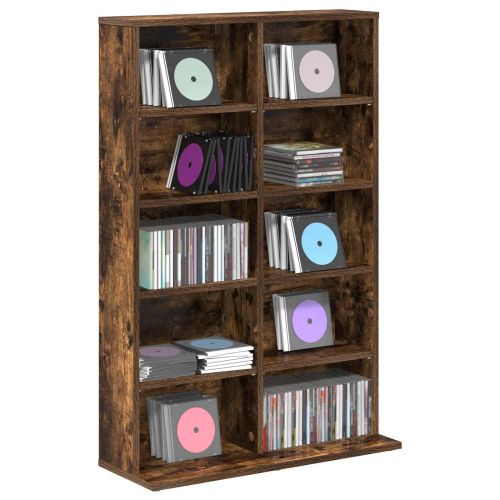 Кабинет за CD Опушен дъб 65 x 23,5 x 97,5 см