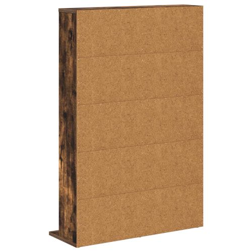 Кабинет за CD Опушен дъб 65 x 23,5 x 97,5 см