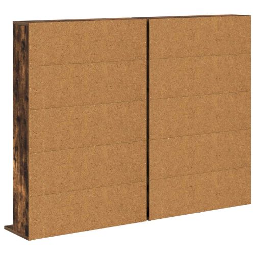 Кабинет за CD 2 бр. Опушен дъб 65 x 23,5 x 97,5 см