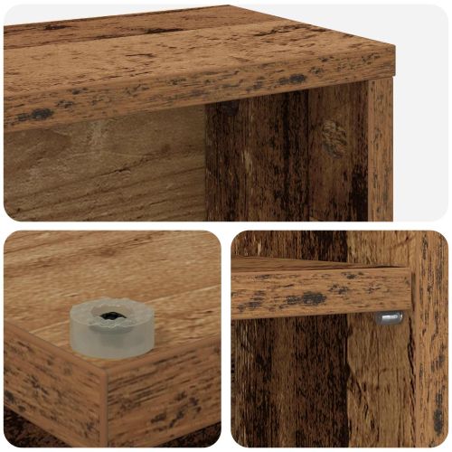 Кабинет за CD Старо дърво 65 x 23,5 x 97,5 см
