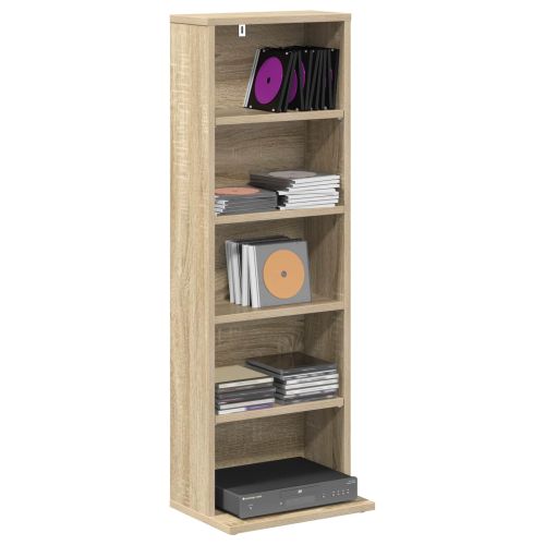Кабинет за CD Дъб сонома 33 x 23,5 x 97,5 см