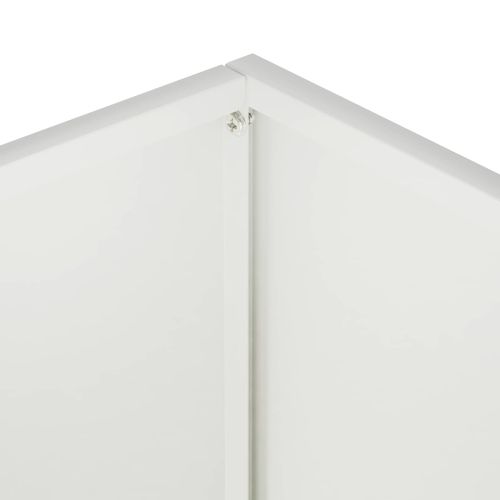 Градинска саксия Бяло 80 x 40 x 50 cm Студено валцована стомана