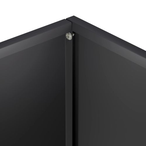 Градинска саксия 2 бр. Черно 80 x 30 x 50 см