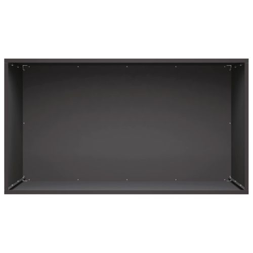 Градинска саксия 2 бр. Черно 80 x 50 x 50 см
