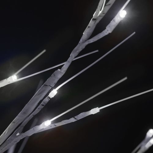 Коледно дърво 156 LED 1,5 м студено бяло върба закрито/открито