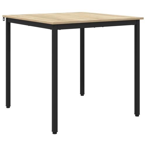 Трапезни маси 80 x 80 x 75 cm Инженерна дървесина Дъб сонома