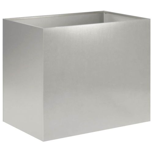 Градинска саксия Сребристо 60 x 40 x 50 cm Неръждаема стомана