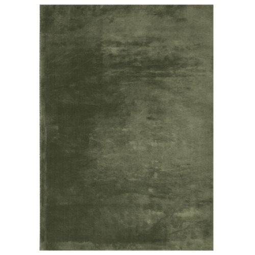 Килим HUARTE с къс косъм, мек и миещ се, горско зелен 120x170см