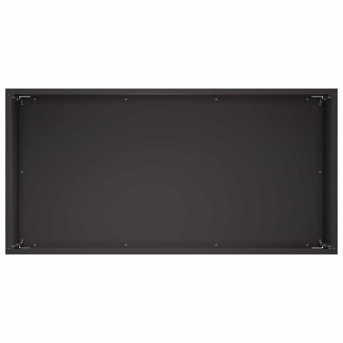 Градинска саксия 2 бр. Черно 60 x 30 x 50 см