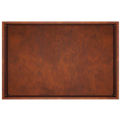 Градинска саксия 2 бр. Ръждясало 60 x 40 x 40 см
