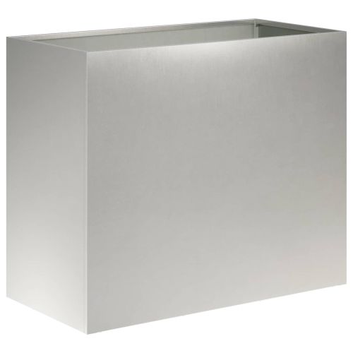 Градинска саксия 2 бр. Сребристо 60 x 30 x 40 см