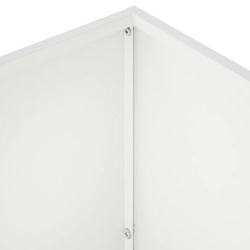 Градинска саксия Бяло 60 x 30 x 50 см Студено валцована стомана