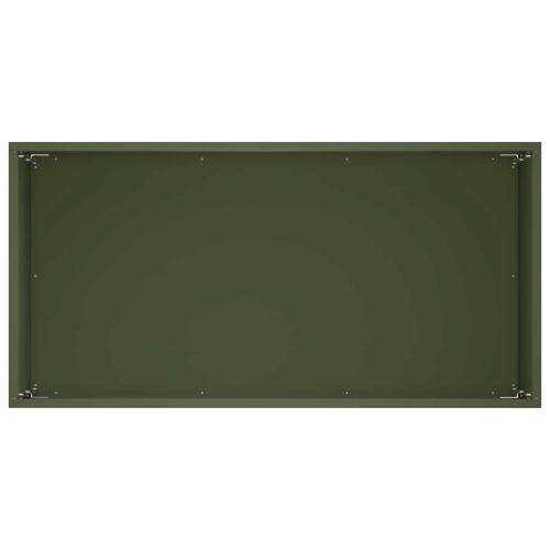 Градинска саксия 2 бр. Маслиненозелено 60 x 30 x 40 см